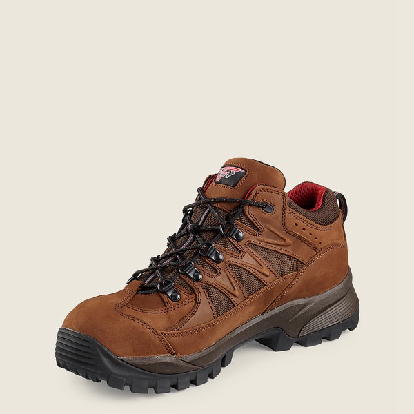 Red Wing Hiking Boots Brown - Mens Truhiker - 3-inch Waterproof Safety Toe - 8317-WFSPT